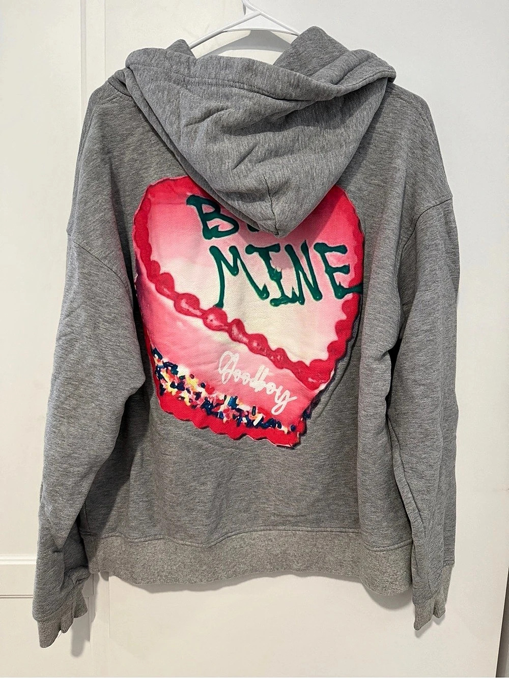 GOODBOY Graphic Hoodie Gray Size Small